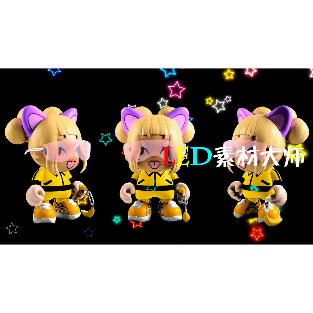 VJ LOOP | 🐱 Cute Cartoon Bounce Dancer – LED Visual for Club/KTV Rooms 🩰🎉 [MICHIGO STUDIO]