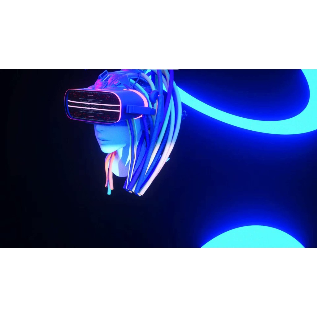 VJ LOOP | 👧 Cyberpunk Girl Aerial Mood Visual – Rhythmic LED Big Screen VJ 🌌⚡ [MICHIGO STUDIO]