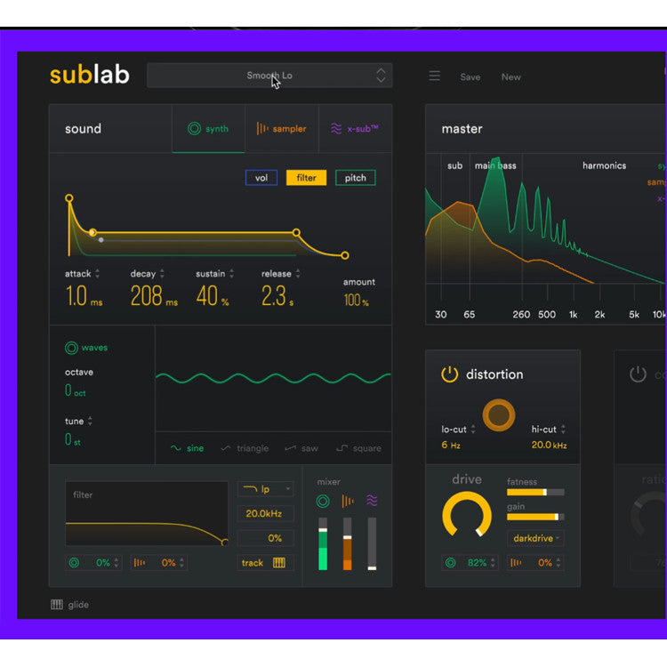 🥁 FAW Sublab XL | 808 Bass Synthesizer & Hip-Hop / Trap Glide Bass Plugin [MICHIGO STUDIO]