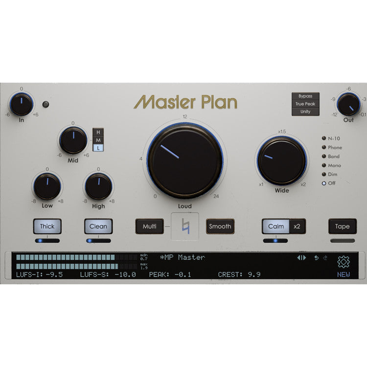 🎚 Master Plan | Mastering, Loudness, Saturation & Compression One-Click Mixing Plugin [MICHIGO STUDIO]