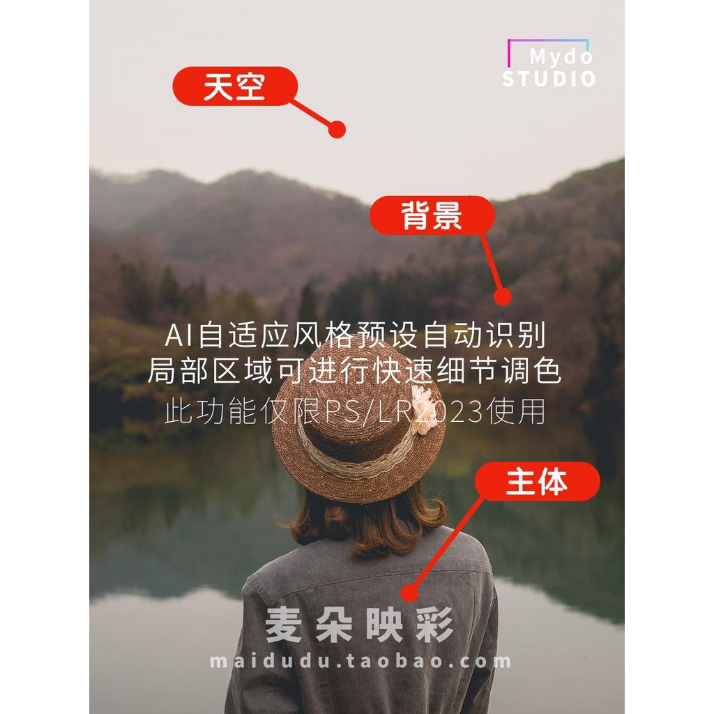 🧠 AI Smart Mask Color Presets 🎨 Portrait / Sky / Animal / Landscape Tools PS / LR [ MICHIGO STUDIO ]