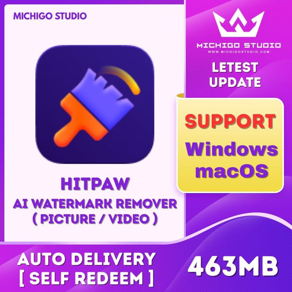 🧽 HitPaw Watermark Remover – Video & Image Cleaner Tool for Windows / MacOS 💻🖼️ 405 [MICHIGO STUDIO]