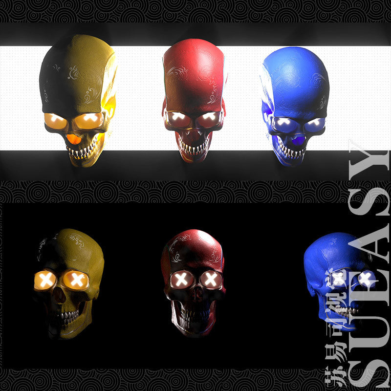 🎥 VJ LOOP | 3D Skull Face Short Visual for Club DJ LED Background 💀🎧 [MICHIGO STUDIO]