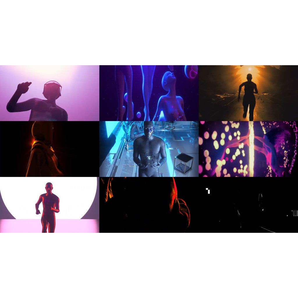 🎥 VJ LOOP | Futuristic Motion Characters with Dreamy Rhythm LED Visuals 🤖🌌🎶 [ MICHIGO STUDIO ]
