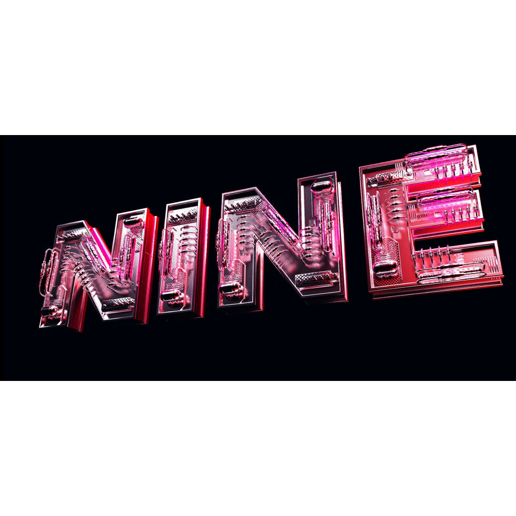 🎥 VJ LOOP | Neon Mech Style English Countdown 10s for Club LED Intro 🔟💥 [MICHIGO STUDIO]
