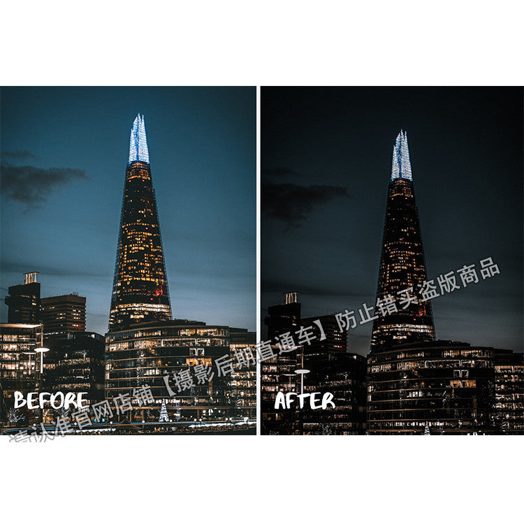 📸 Black Gold 2020 Matte Black Tone City Architecture Landscape Portrait – Mobile LR/PS Preset