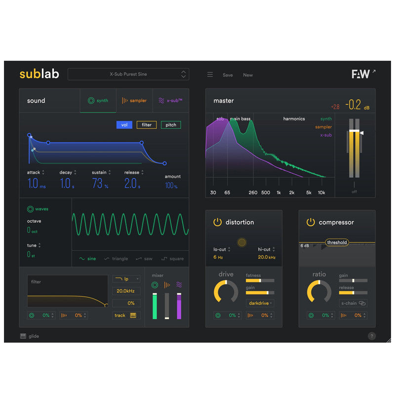🥁 FAW Sublab XL | 808 Bass Synthesizer & Hip-Hop / Trap Glide Bass Plugin [MICHIGO STUDIO]
