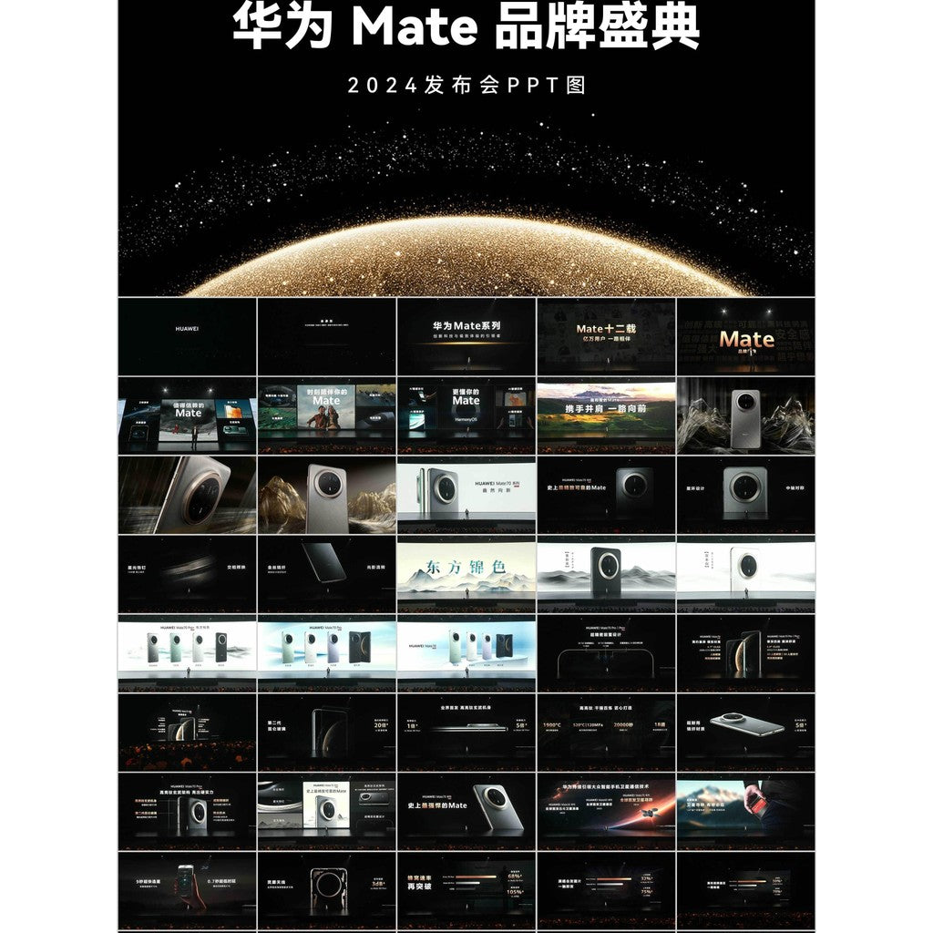 POWERPOINT TEMPLATE 140 | 📱 Huawei Mate Brand Ceremony PPT Selection (With Download) [ MICHIGO STUDIO ]