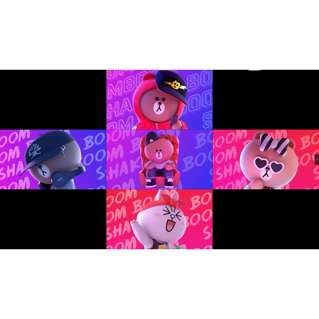 🎥 VJ LOOP | 🐻 Brown Bear 🧸 Cute Bounce Animation for Bar LED Visual Background 🎉 [ MICHIGO STUDIO ]