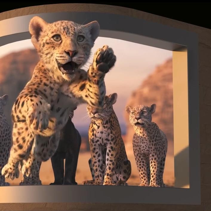 🎥 VJ LOOP | Naked-Eye 3D Leopard LED Screen Visual for Club/Outdoor Show 🐆🎬 [MICHIGO STUDIO]