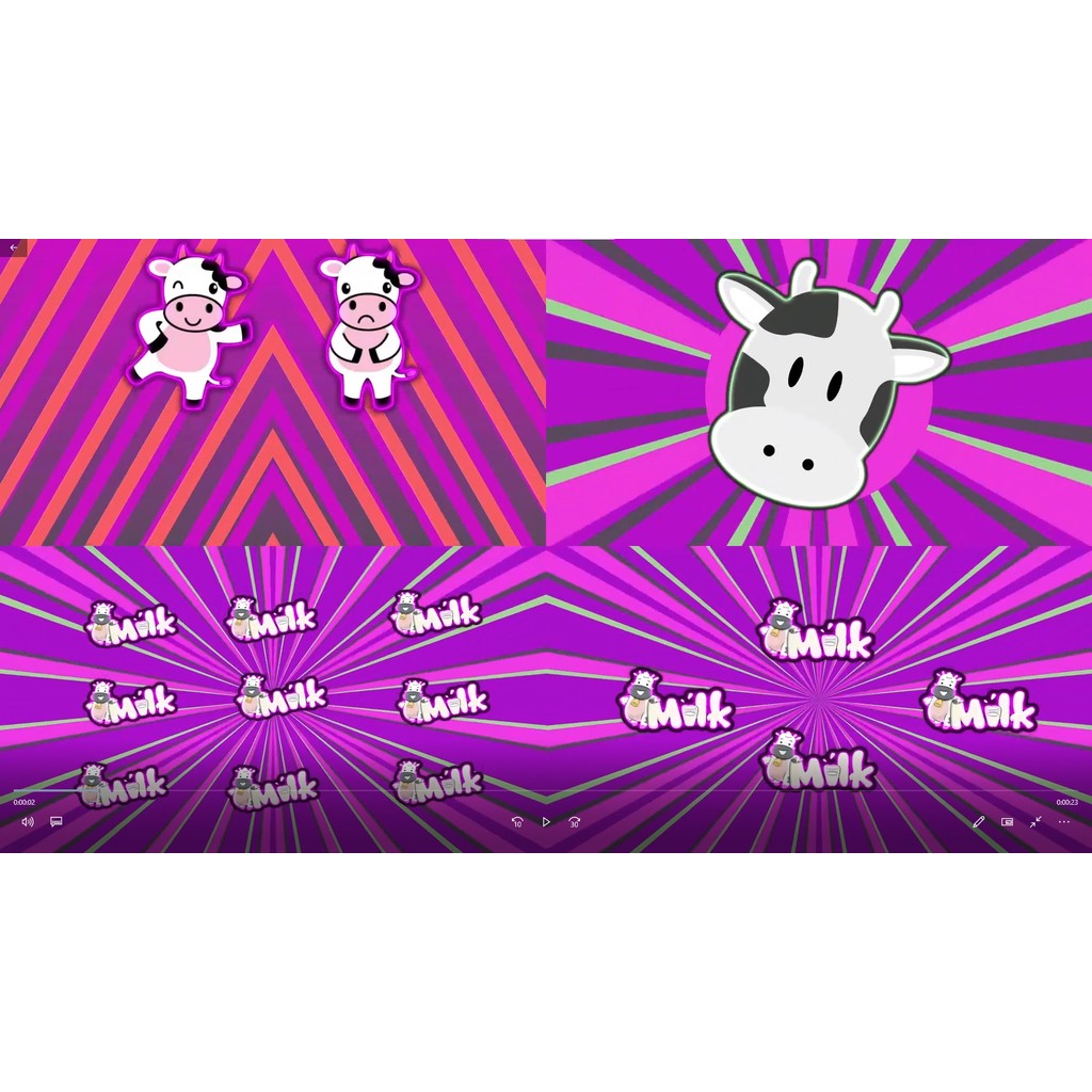 VJ LOOP | 🐮 Cow Party Bounce Cartoon Animation – Club LED VJ Fun Visuals 🎈🎊 [MICHIGO STUDIO]