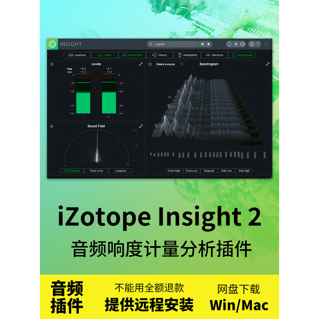 📊 iZotope Insight 2 | Loudness Meter & Spectrum Analyzer Plugin (Win/Mac) [MICHIGO STUDIO]