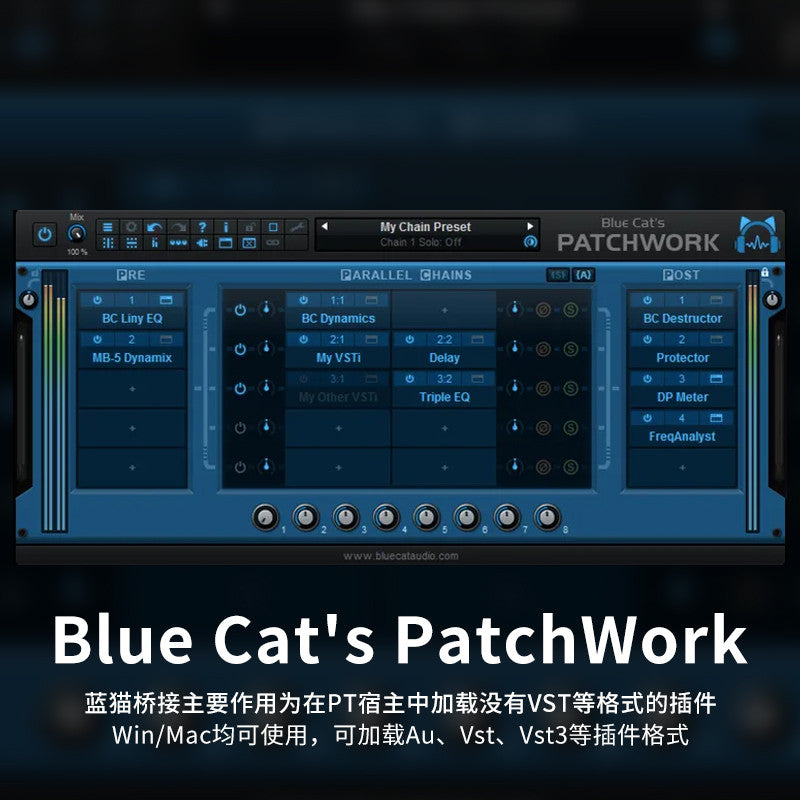 🔗 Blue Cats PatchWork | Plugin Host & Bridging Tool for Win & Mac [MICHIGO STUDIO]