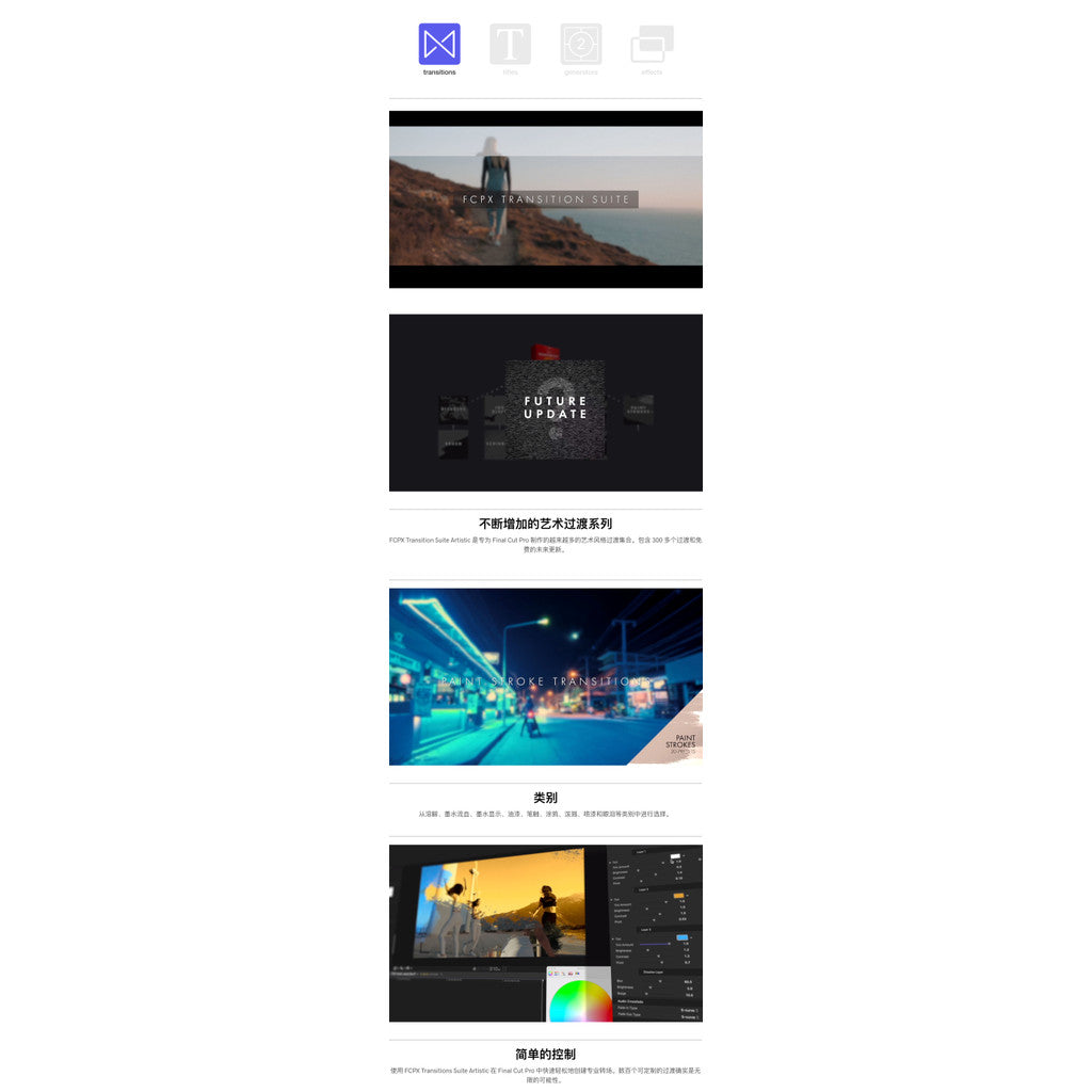 🎨 FCPX Plugin – 314 Artistic Ink, Paint Brush & Dissolve Transitions | Transition Suite Artistic 🖌️🎞️ [MICHIGO STUDIO]