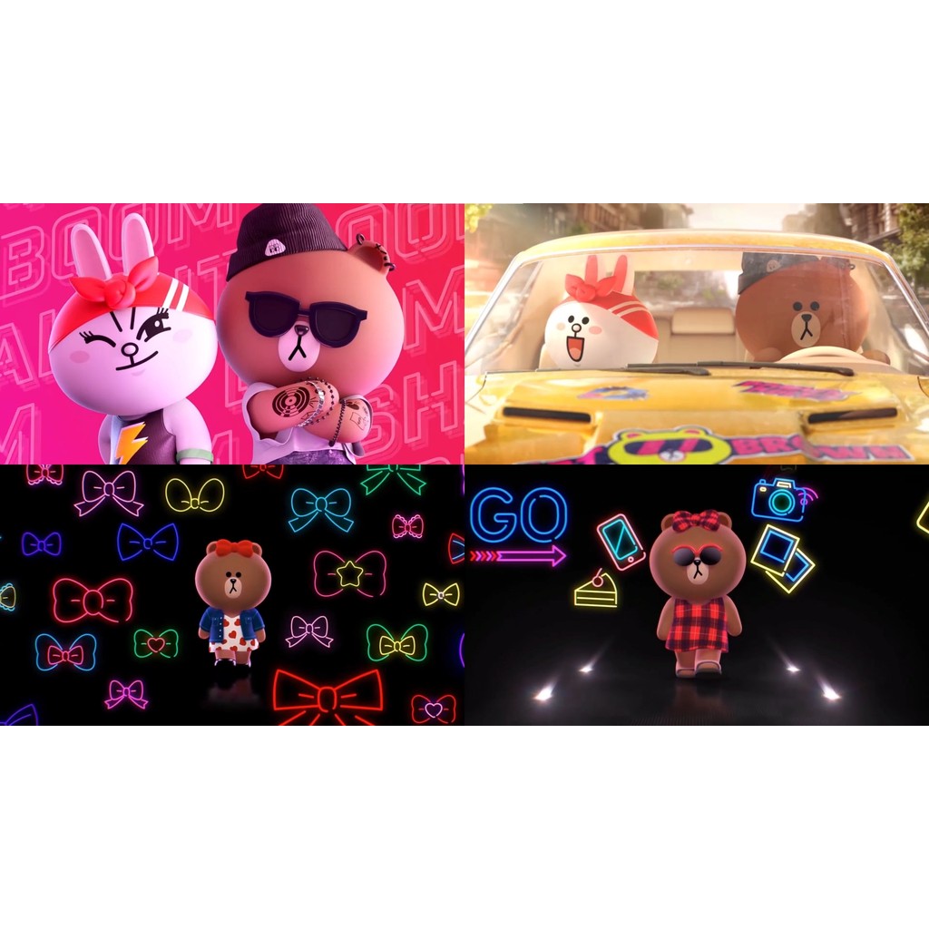 VJ LOOP | 🐻 Cartoon Brown Bear & Friends Rap Animation – LED VJ Visuals 🎶🐻‍❄️ [MICHIGO STUDIO]
