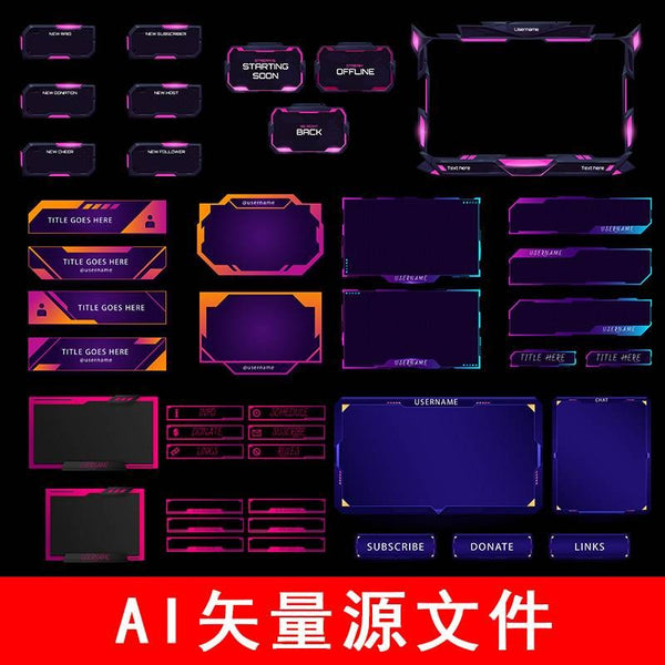 🛠️ AI Vector Sci-Fi Frame + Chat Dialog System Box Template [MICHIGO STUDIO]