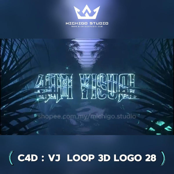 🌀 VJ 3D LOOP LOGO  | Custom C4D + Octane for DJ, Club & KTV [28]