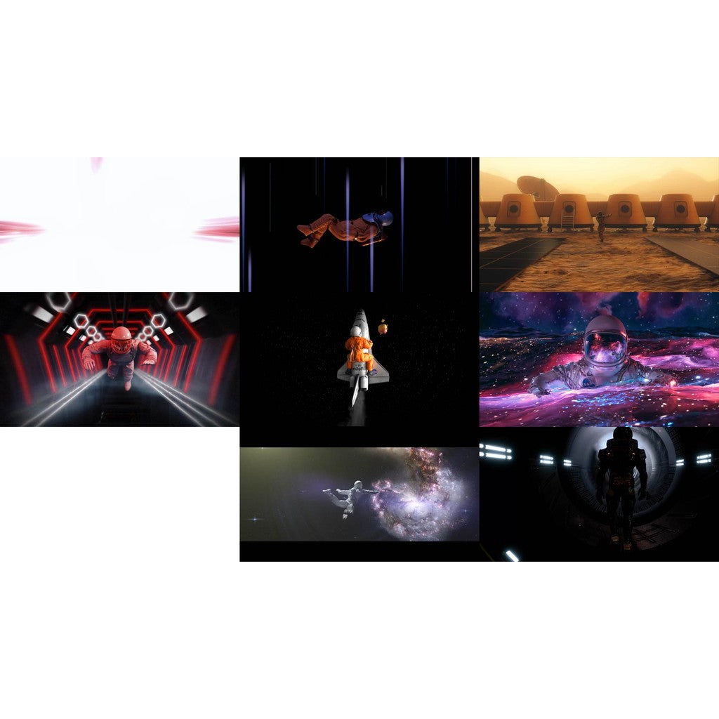 🎥 VJ LOOP | Astronaut & Spaceship Sci-Fi Universe LED Background 👨‍🚀🚀 [ MICHIGO STUDIO ]