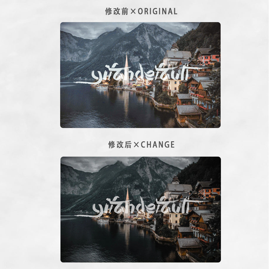 📸 Pixelcake Preset PR Dark Drone Scenery – Lightroom Preset (25 Sets, Capcut, Mobile, PS, PhaseOne)