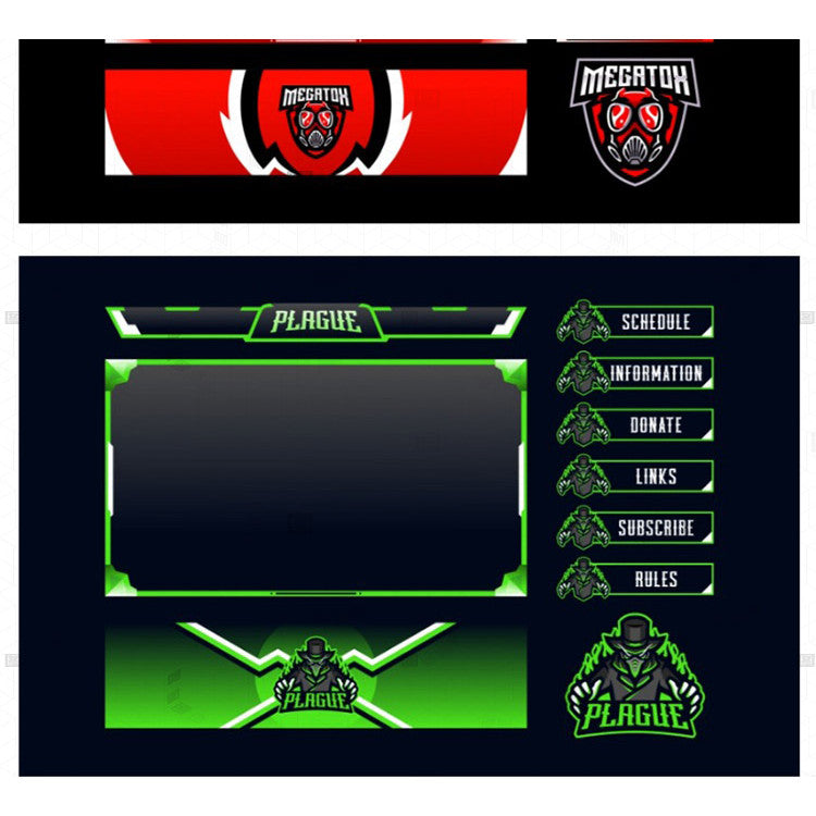 ⚔️ League of Legends / MLBB Streamer Game Overlay – Cyber UI Design [MICHIGO STUDIO]