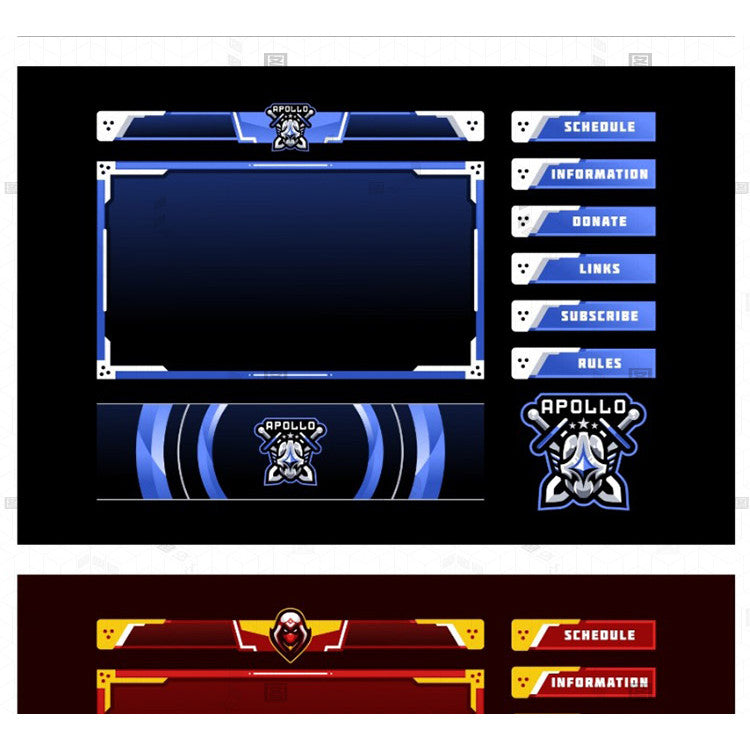 ⚔️ League of Legends / MLBB Streamer Game Overlay – Cyber UI Design [MICHIGO STUDIO]
