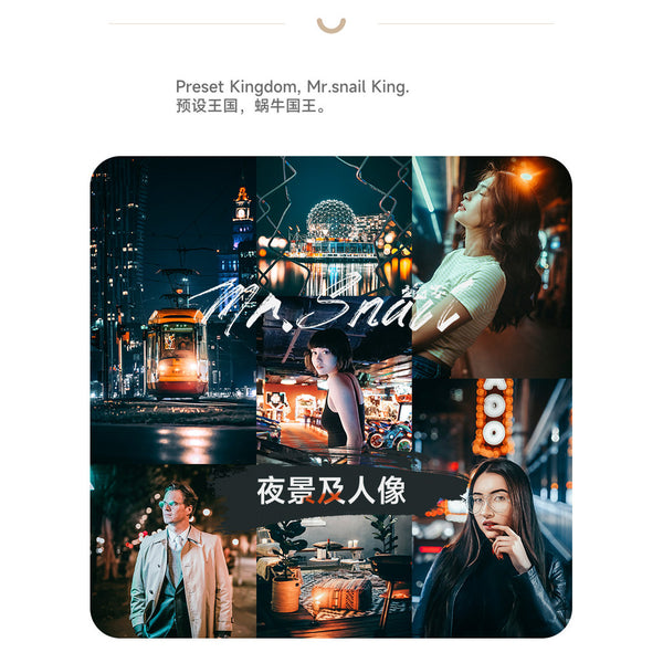 📸 Mr.249 Night Scene & Portrait - Lightroom Preset (PR, Capcut, LR, PS, Mobile)