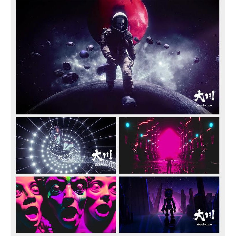 🎥 VJ LOOP | Futuristic Cyber Motion Loop Visuals for KTV Club LED Screen ⚙️🌐🔁 [ MICHIGO STUDIO ]