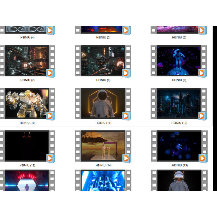 🎥 VJ LOOP | Sci-Fi Astronaut Moonwalk Dance LED Background for Club [ MICHIGO STUDIO ]