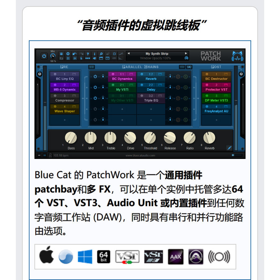 🔗 Blue Cats PatchWork | Plugin Host & Bridging Tool for Win & Mac [MICHIGO STUDIO]