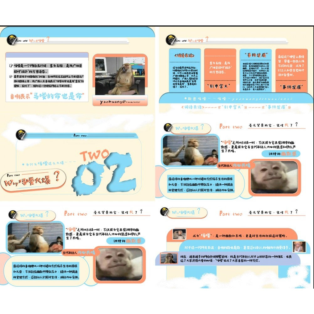 POWERPOINT TEMPLATE 12 | 📺 Literature Collage Variety Show Style Trending Hot Topics PPT Template [ MICHIGO STUDIO ]