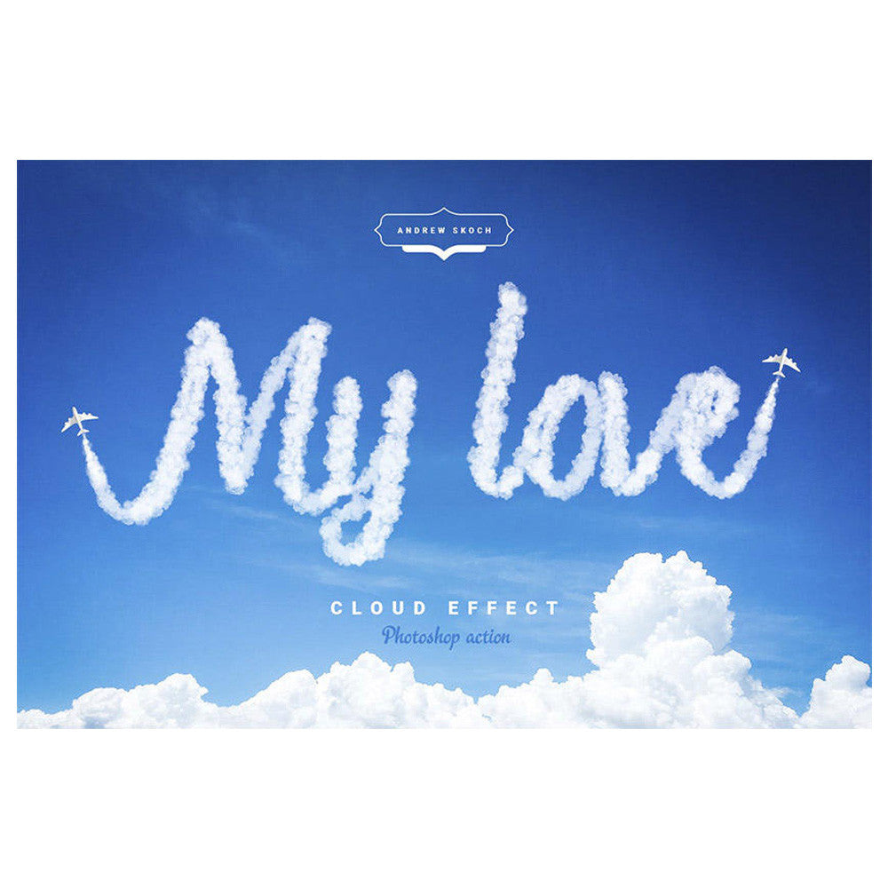 🎨 PSD TEMPLATE | Cloud Effect Text Preset Smoke Generator PSD [MICHIGO STUDIO]