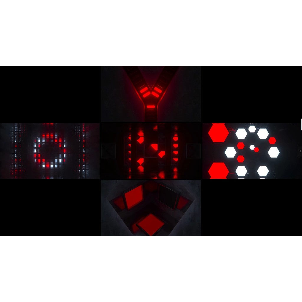🎥 VJ LOOP | 🔴⚪ 4K Red & White Industrial Lines 🏭 Abstract Motion Visuals 🌐 [ MICHIGO STUDIO ]