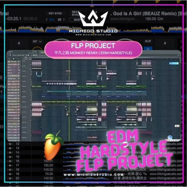 FLP 503 : “平凡之路” MONKEY Electronic Remix - FLStudio Project - MICHIGO STUDIO