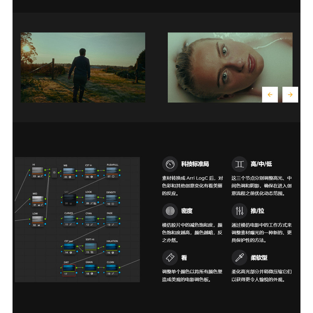 📽️ RealFilm PowerGrade | Classic 35mm Kodak Film Look for DaVinci [MICHIGO STUDIO]