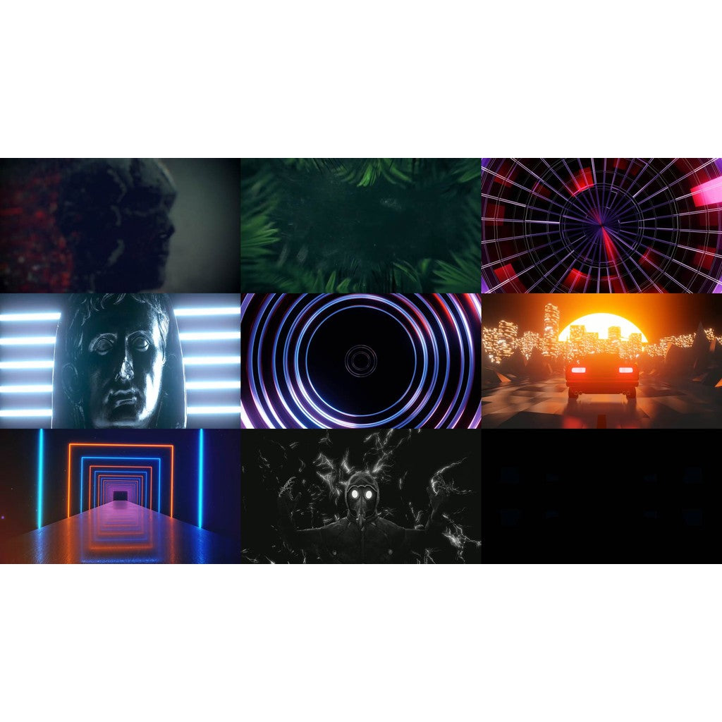 🎥 VJ LOOP | Abstract Space Tunnel Rhythm Line LED Visuals for Bar 📡📈🌌 [ MICHIGO STUDIO ]