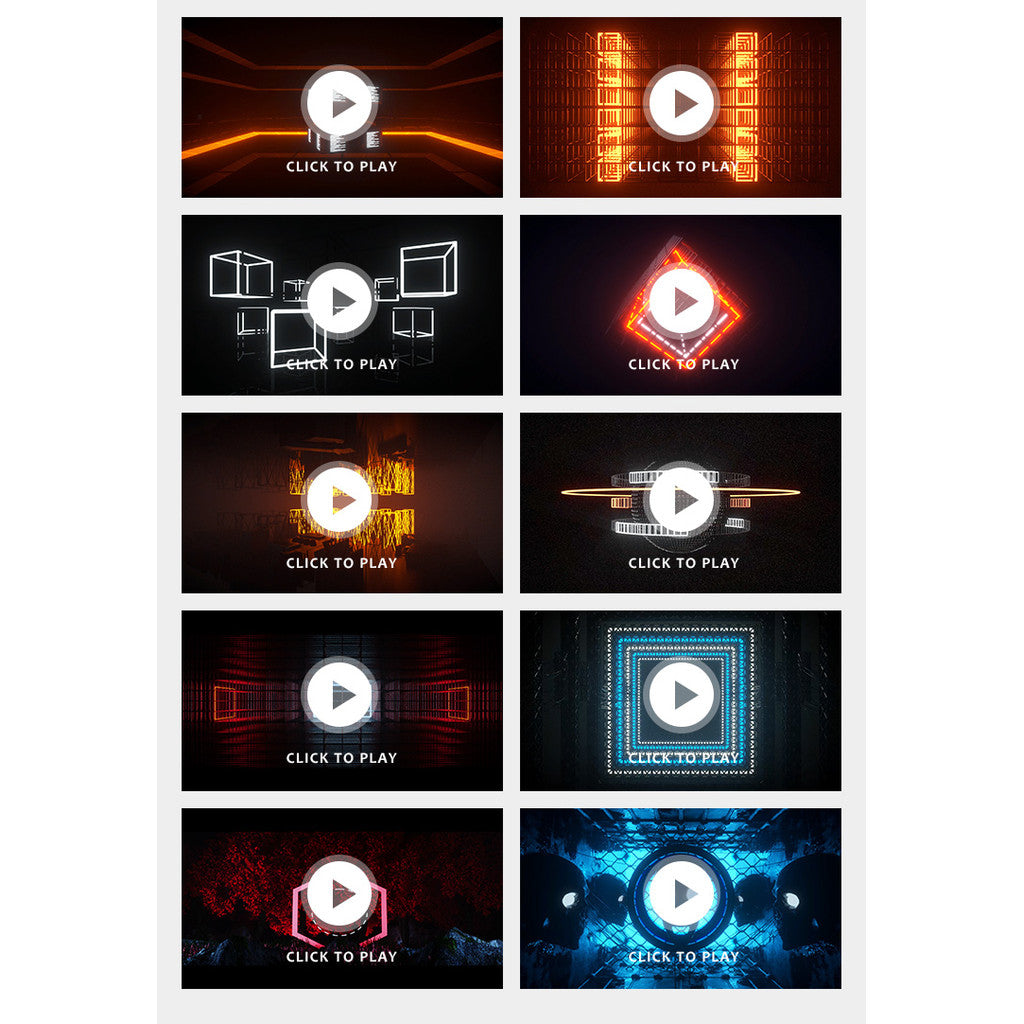 🎥 VJ LOOP | Neon Grid Geometry Cool Face Club LED Stage Background 🔷🧠 [ MICHIGO STUDIO ]