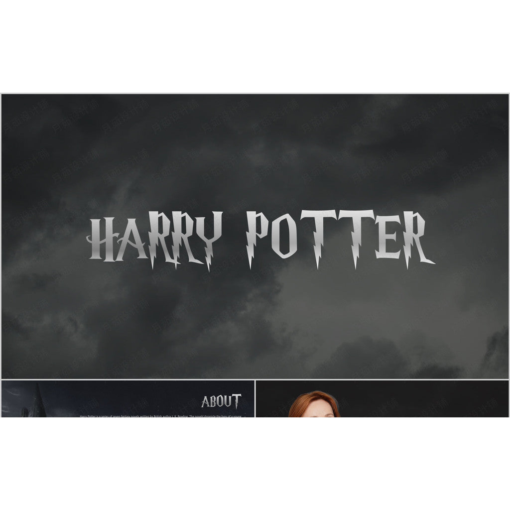 PPT | 🧙‍♂️ Harry Potter Movie Review & Book Sharing Dynamic Presentation 15 Slides [MICHIGO STUDIO]