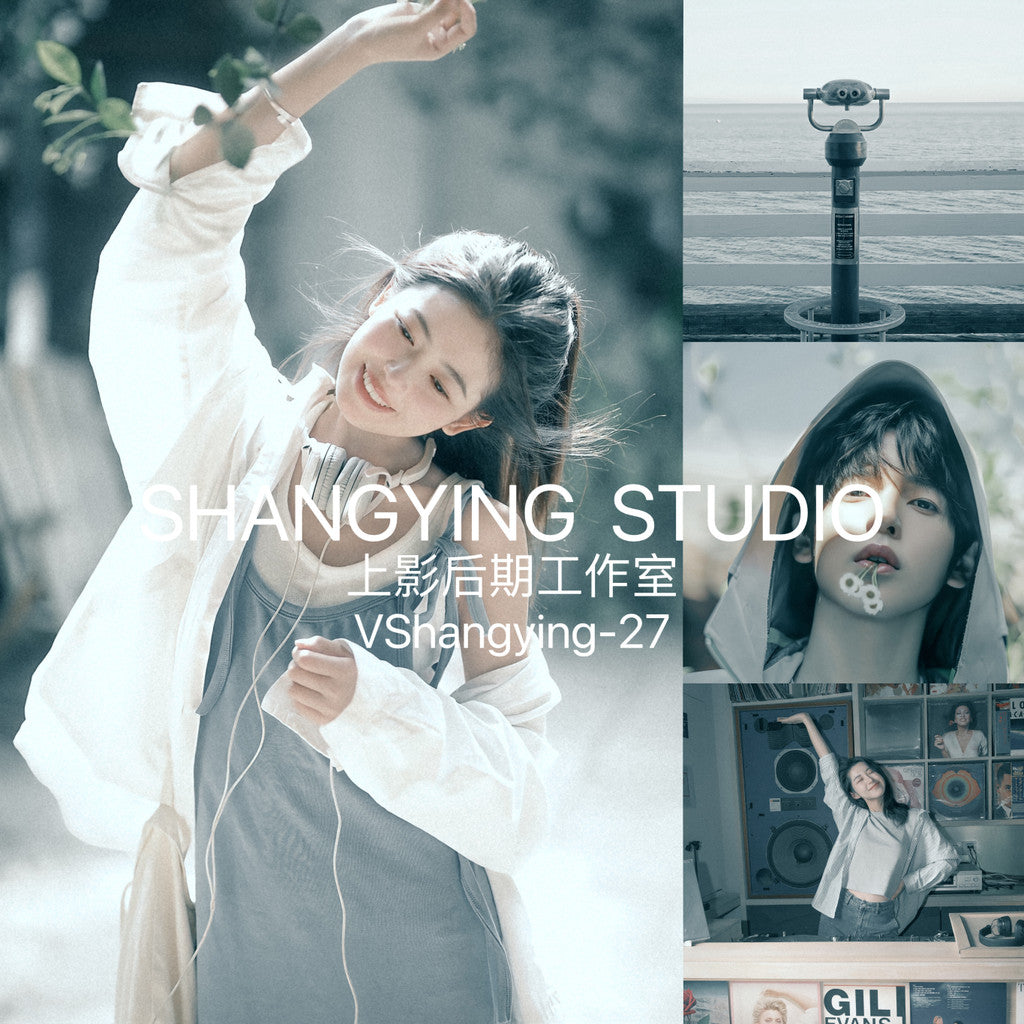 📸 Movie Gray Blue Tone Portrait - Lightroom Preset (PS, DaVinci, AE, Capcut, PR)