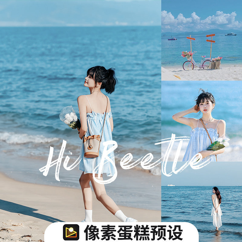 📸 LIGHTROOM PRESET | Pixelcake Seaside Landscape Portrait Filter Material Password Tone Preset | MICHIGO STUDIO