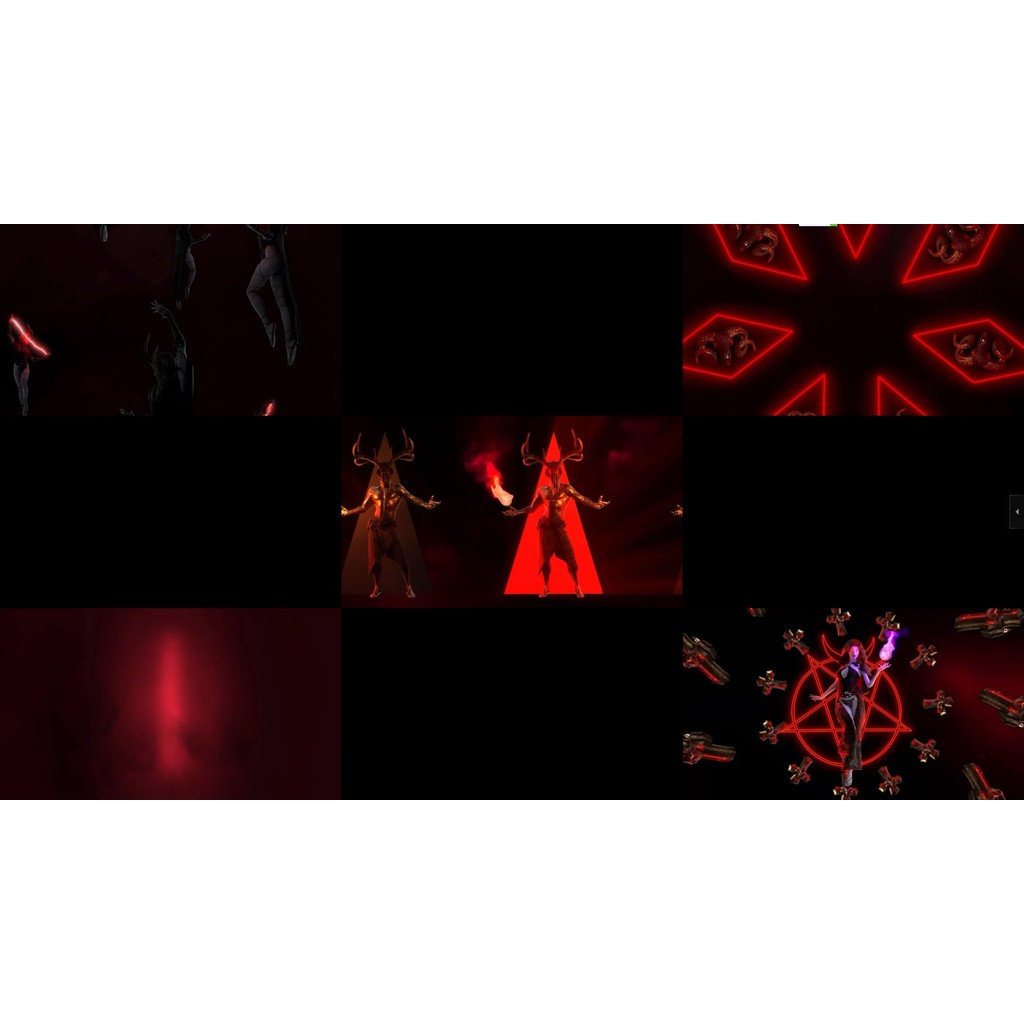 🎥 VJ LOOP | 🦇 Halloween Dark Horns ⚡ Lightning Totem & Smoke Mysterious Vibes 🌫️ [ MICHIGO STUDIO ]