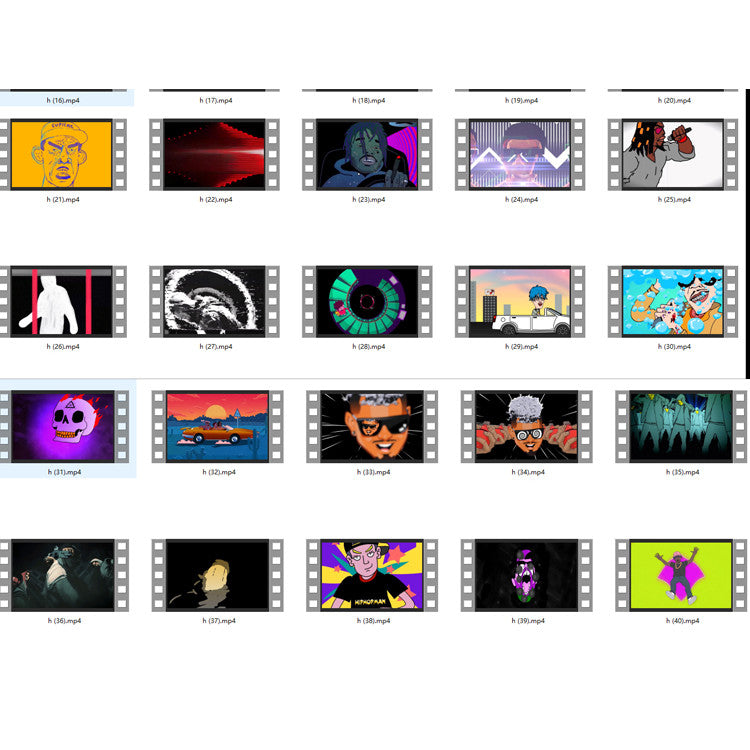 🎥 VJ LOOP | Cartoon Rap HipHop Character LED Background for Bar 🎤🧢🎞️ [ MICHIGO STUDIO ]