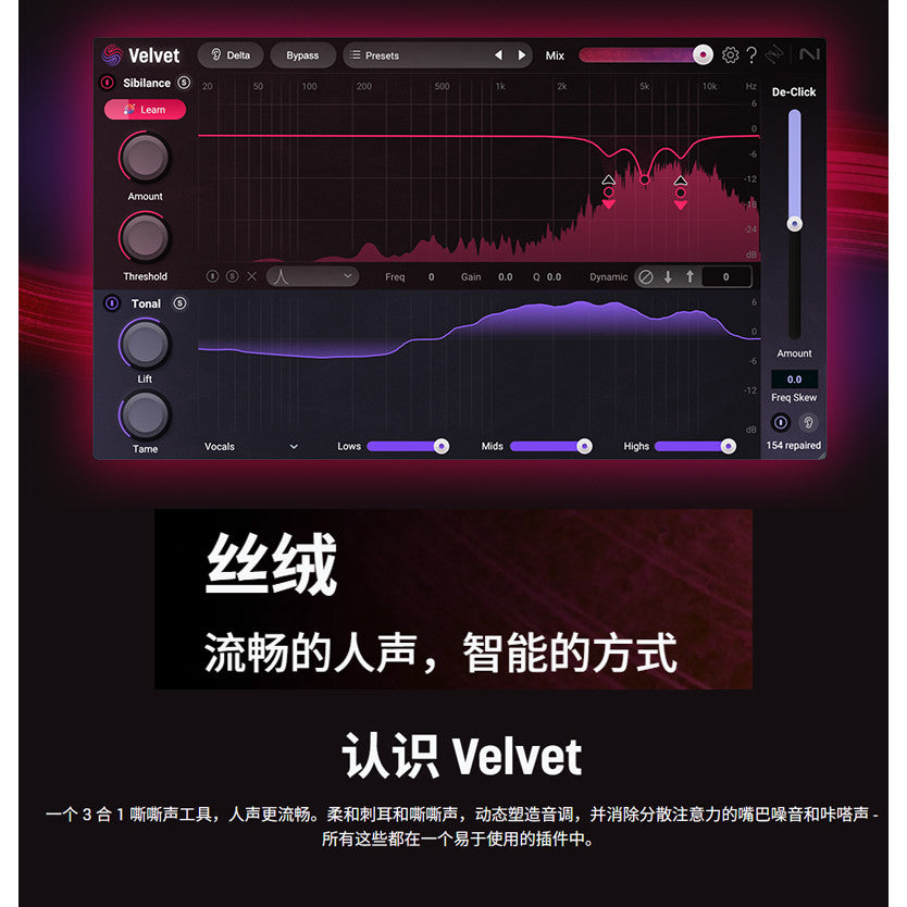 🎛 iZotope Velvet | One-Click De-Esser, Noise Reduction & Dynamic Enhancement Audio Plugin [MICHIGO STUDIO]