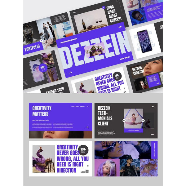 POWERPOINT TEMPLATE 305 | 🖌️ Fashion Creative Brand Planning Marketing Project Plan Summary Presentation PPT