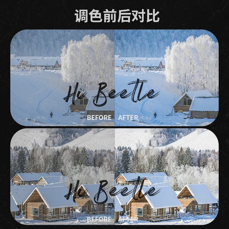 📸 Winter Snow Scene - Lightroom Preset (PS, Snow, Portrait, Capcut, DaVinci, PR, Mobile)