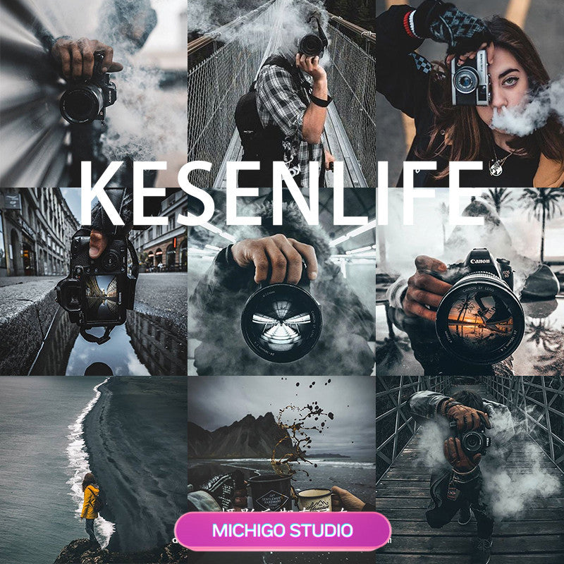 📸 LIGHTROOM PRESET | Kesen 2020 Film Urban Black-Gold Smoke Grey–Lightroom Preset (Mobile, LR/PS) | MICHIGO STUDIO
