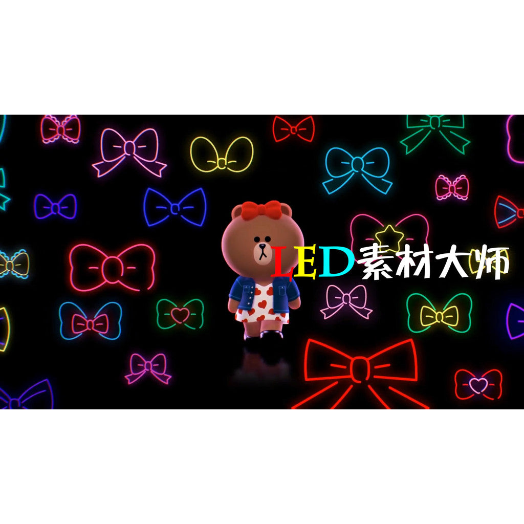 🎥 VJ LOOP | 3D Cartoon Brown Bear Bounce Animation for Club & LED Wall Display 🐻🎉 [MICHIGO STUDIO]