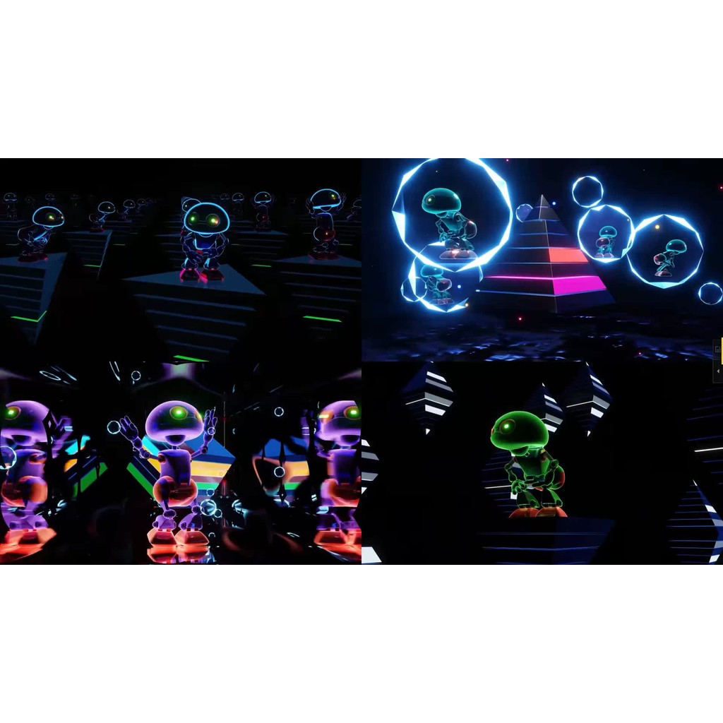 🎥 VJ LOOP | Bounce Cartoon Robot Dance Rap LED Club Visuals 🤖💃🎤 [ MICHIGO STUDIO ]