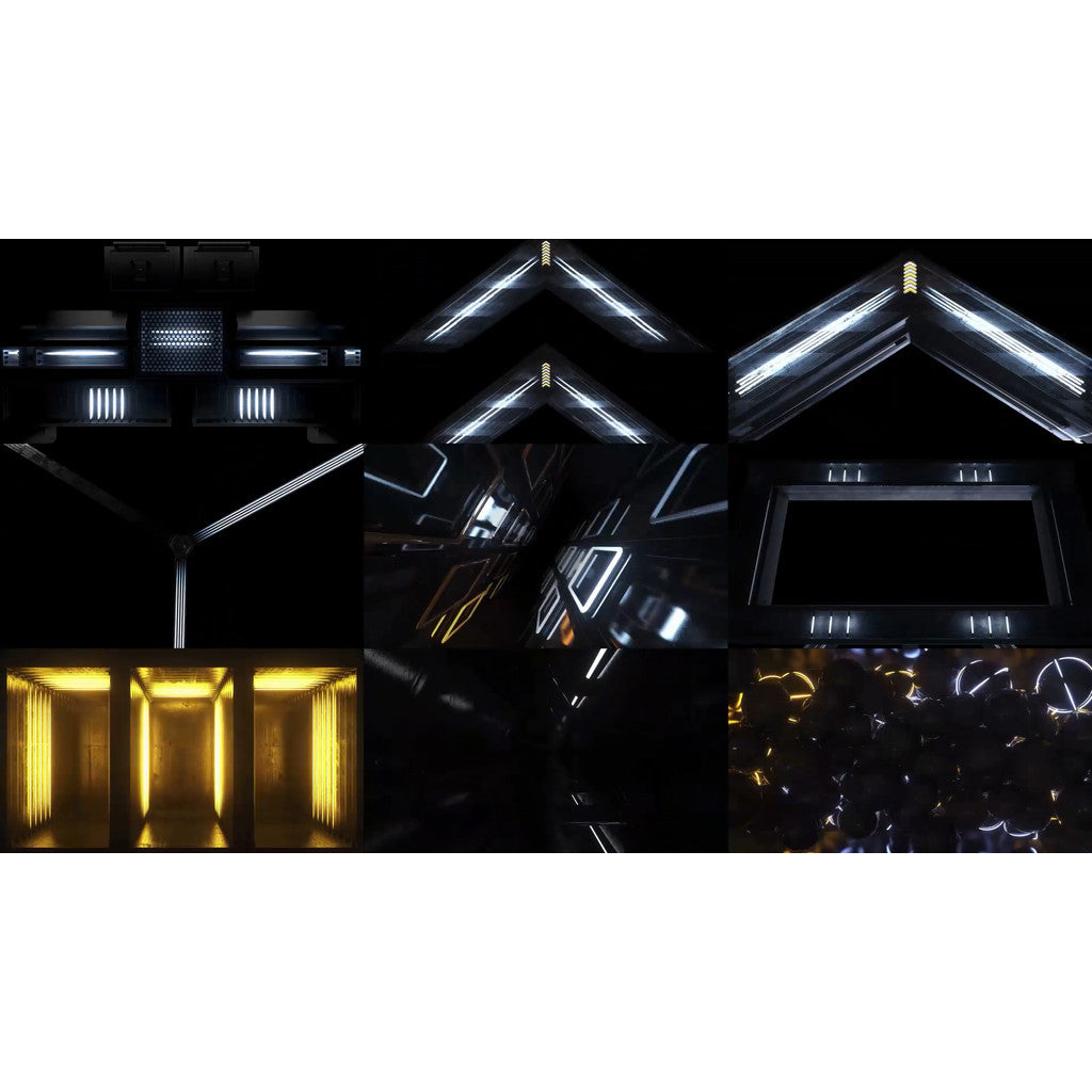 🎥 VJ LOOP | Industrial Mechanical Rhythm Tech Abstract LED Visual 🏭⚙️🎵 [ MICHIGO STUDIO ]
