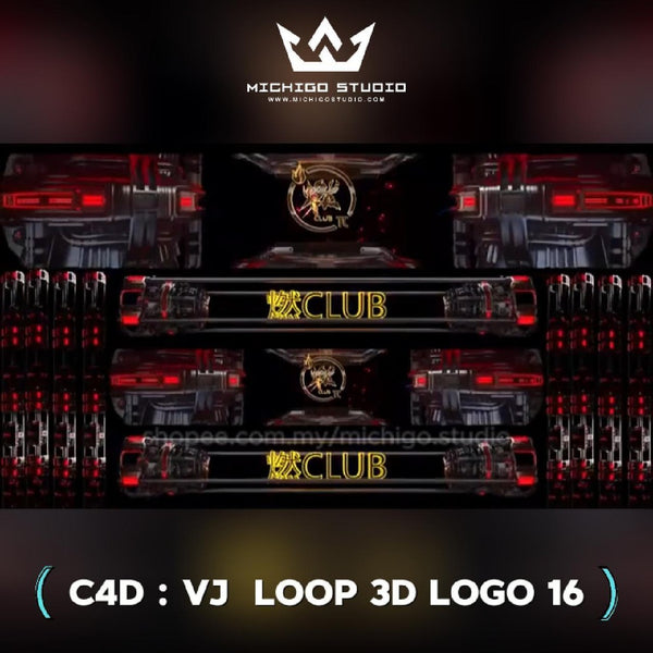 🌀 VJ 3D LOOP LOGO  | Custom C4D + Octane for DJ, Club & KTV [16]