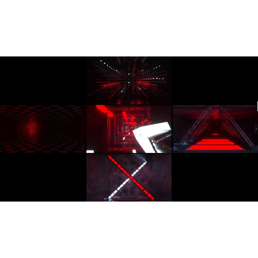 🎥 VJ LOOP | 🔴⚪ 4K Red & White Industrial Lines 🏭 Abstract Motion Visuals 🌐 [ MICHIGO STUDIO ]